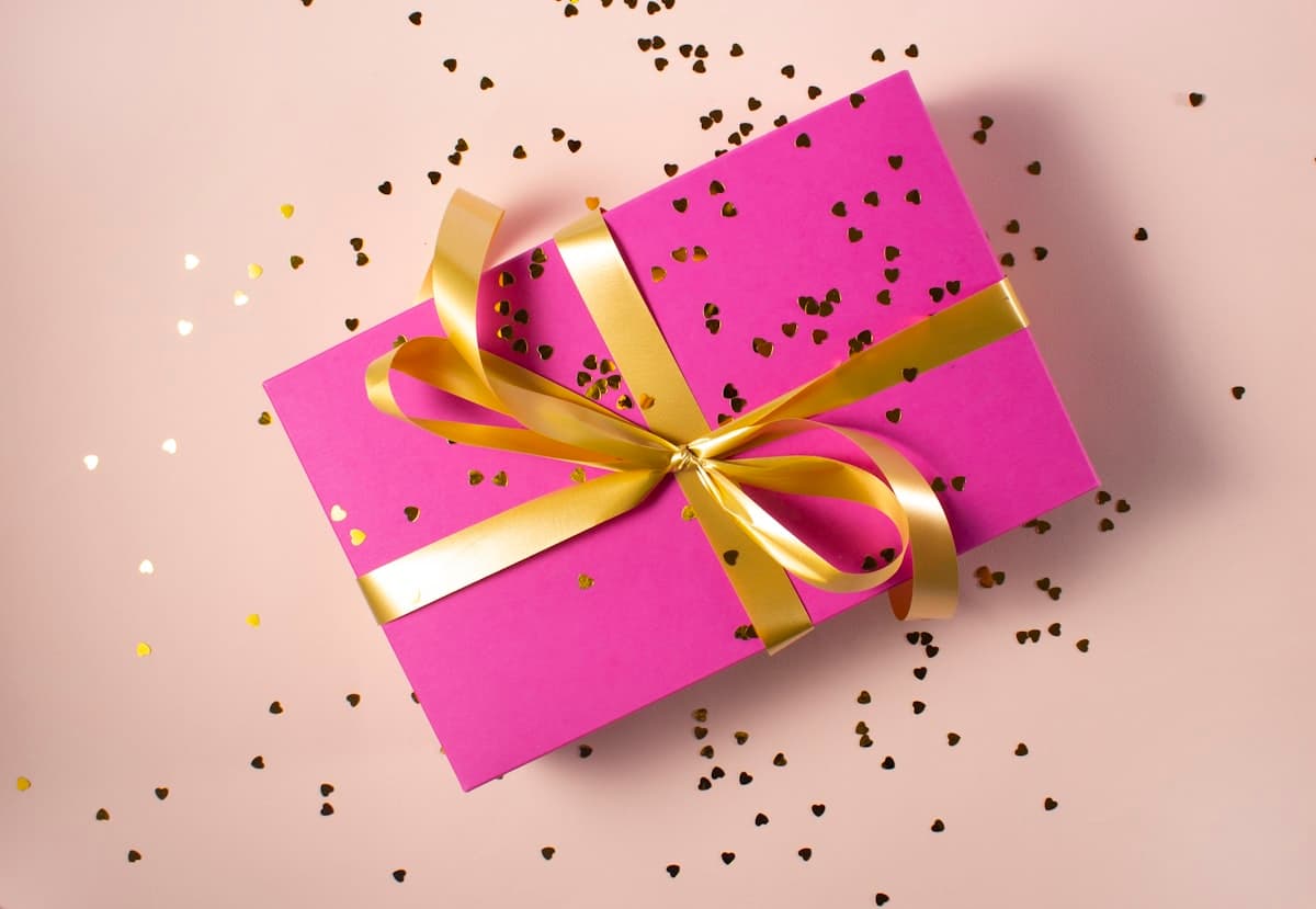 Layered gift boxes prepared for a luxury presentation